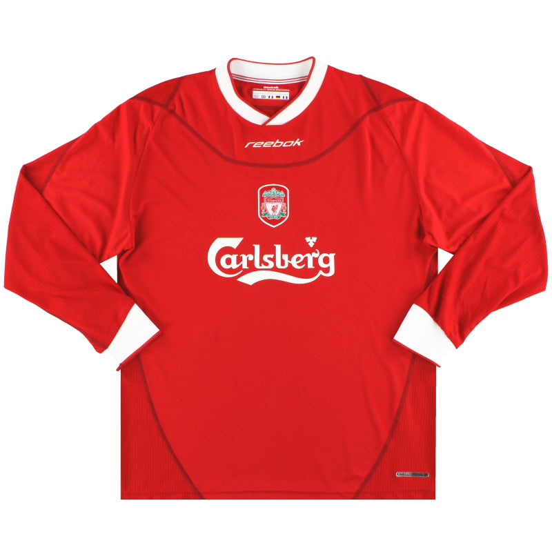 2002-04 Liverpool Reebok Home Shirt L/S L Football Shirt