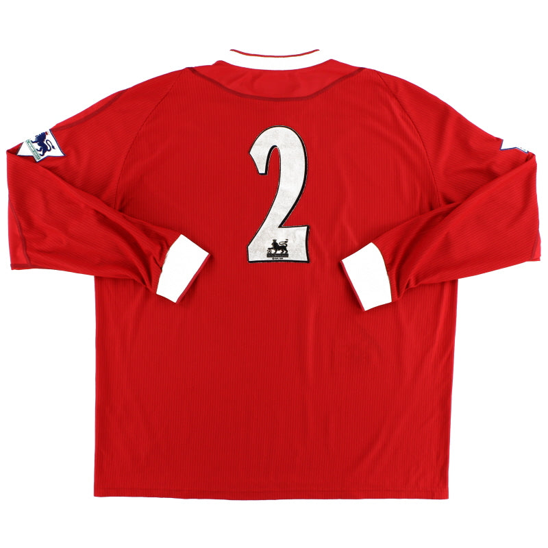 2002-04 Liverpool Reserves Match Issue Home Shirt #2 L/S XL Football Shirt