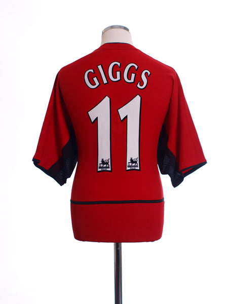 2002-04 Manchester United Home Shirt Giggs #11 L Football Shirt