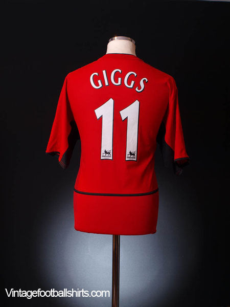 2002-04 Manchester United Home Shirt Giggs #11 *As New* M Football Shirt
