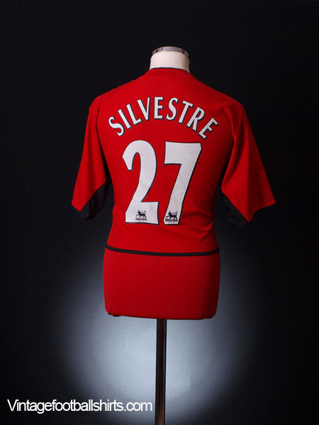 2002-04 Manchester United Home Shirt Silvestre #27 M Vest