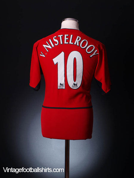 2002-04 Manchester United Home Shirt v.Nistelrooy #10 S Football Shirt