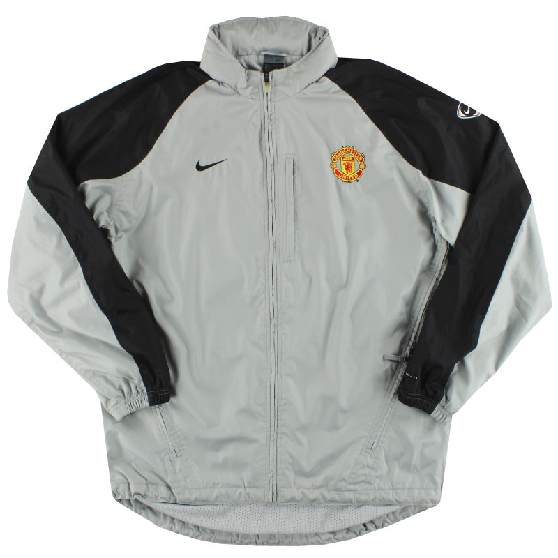 2002-04 Manchester United Nike Hooded Rain Coat L Jacket