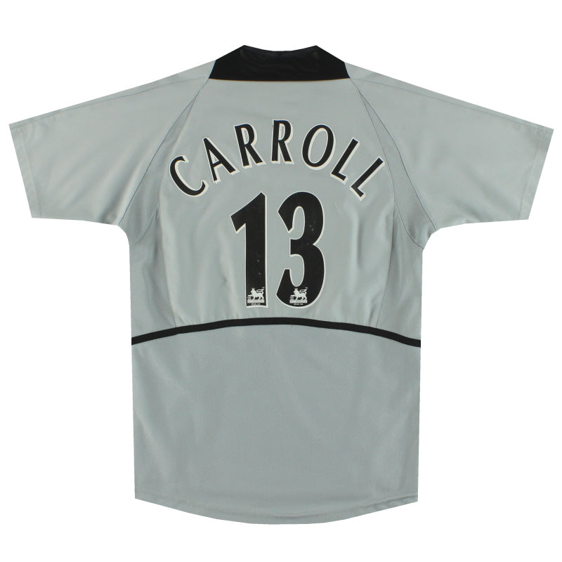 2002-04 Manchester United Nike Goalkeeper Shirt Carroll #13 M.Boys Football Shirt