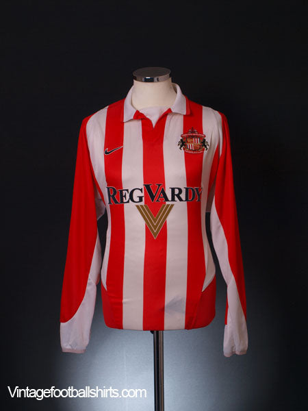 2002-04 Sunderland Home Shirt L/S L Football Shirt