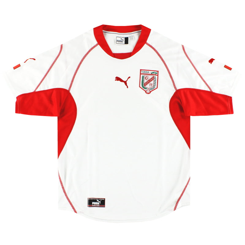 2002-04 Tunisia Puma Home Shirt L Football Shirt