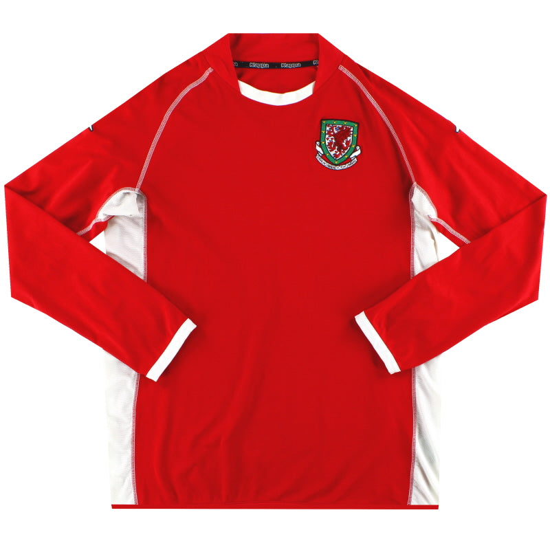 2002-04 Wales Kappa Home Shirt L/S L Football Shirt