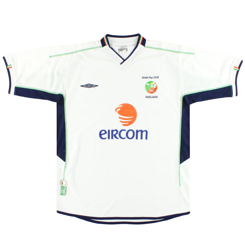 2002 Ireland Umbro 'World Cup' Away Shirt XL Football Shirt