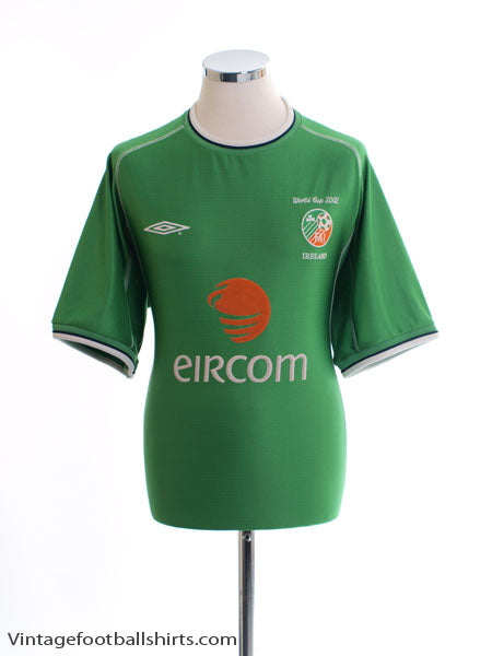 2002 Ireland 'World Cup' Home Shirt L Football Shirt