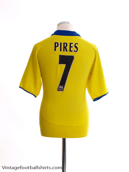 2003-04 Arsenal Away Shirt Pires #7 L Football Shirt