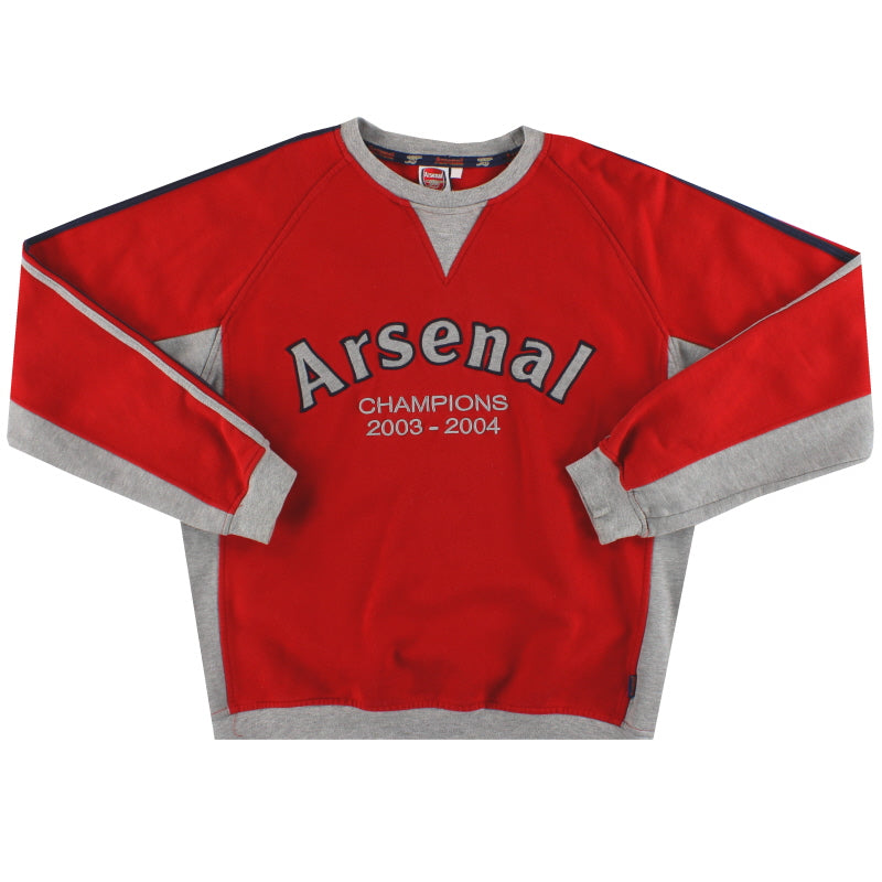 2003-04 Arsenal 'Unbeaten' Sweatshirt M Sweatshirt