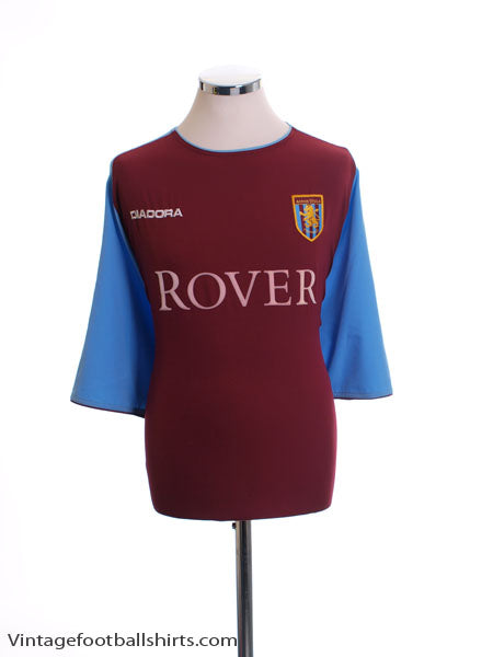 2003-04 Aston Villa Home Shirt #3 *Mint* XXL Football Shirt