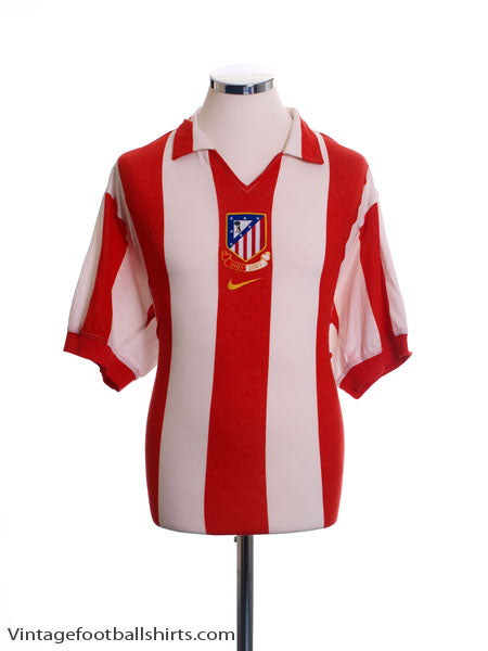 2003-04 Atletico Madrid Centenary Home Shirt L Football Shirt