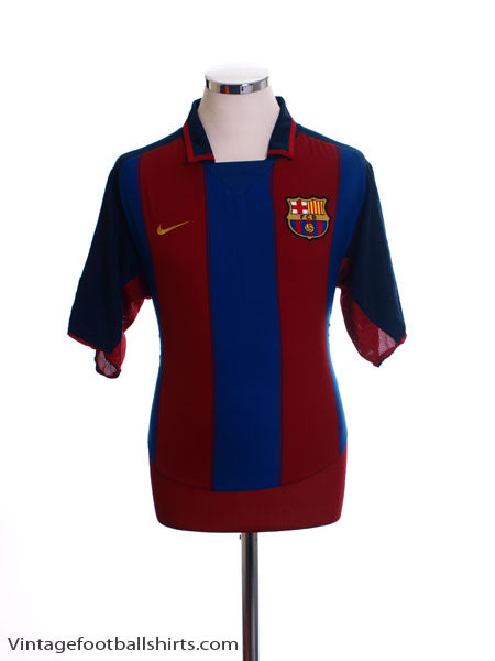 2003-04 Barcelona Home Shirt M Football Shirt
