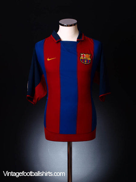 2003-04 Barcelona Home Shirt S Football Shirt