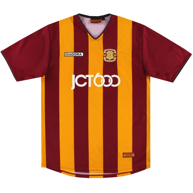 2003-04 Bradford Diadora Centenary Home Shirt M Football Shirt