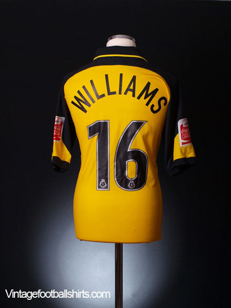 2003-04 Bristol Rovers Match Issue Away Shirt Williams #16 L Football Shirt
