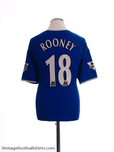 2003-04 Everton Home Shirt Rooney #18 *Mint* XL Football Shirt