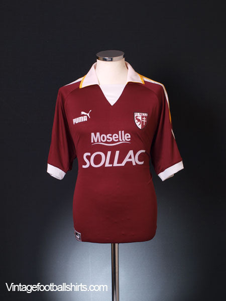 2003-04 FC Metz Home Shirt L Football Shirt