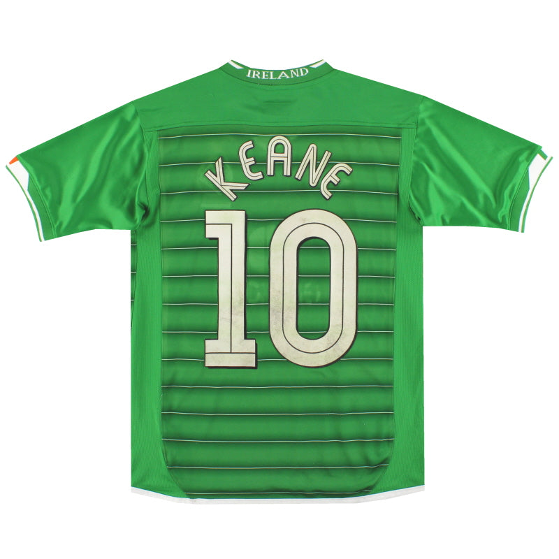 2003-04 Ireland Umbro Home Shirt Keane #10 XL.Boys Football Shirt