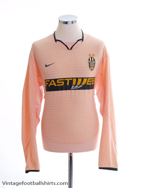 2003-04 Juventus Away Shirt L/S L Football Shirt