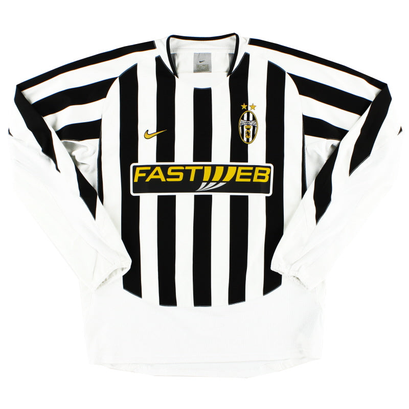 2003-04 Juventus Home Shirt L/S L Football Shirt