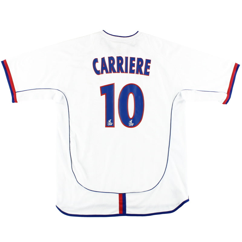 2003-04 Lyon Umbro Home Shirt Carriere #10 XL Football Shirt