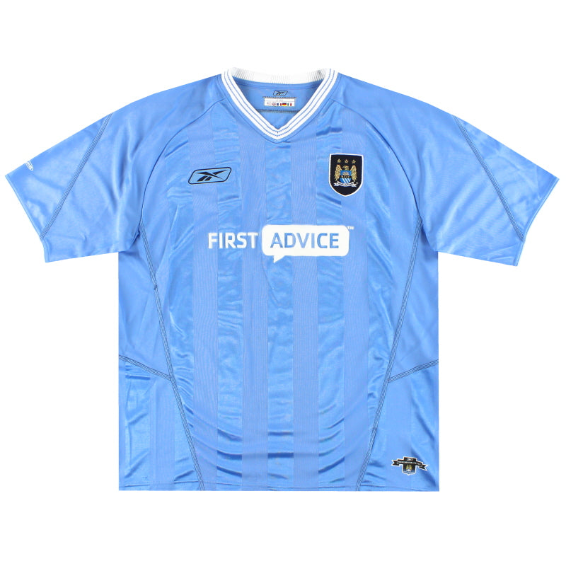 2003-04 Manchester City Reebok Home Shirt XL Football Shirt