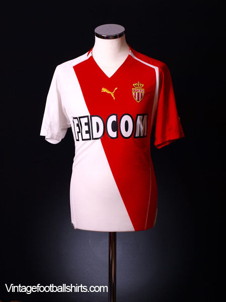 2003-04 Monaco Home Shirt L Football Shirt