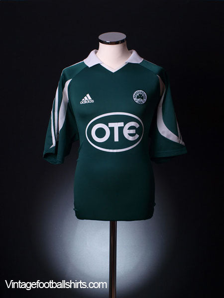2003-04 Panathinaikos Home Shirt L Football Shirt