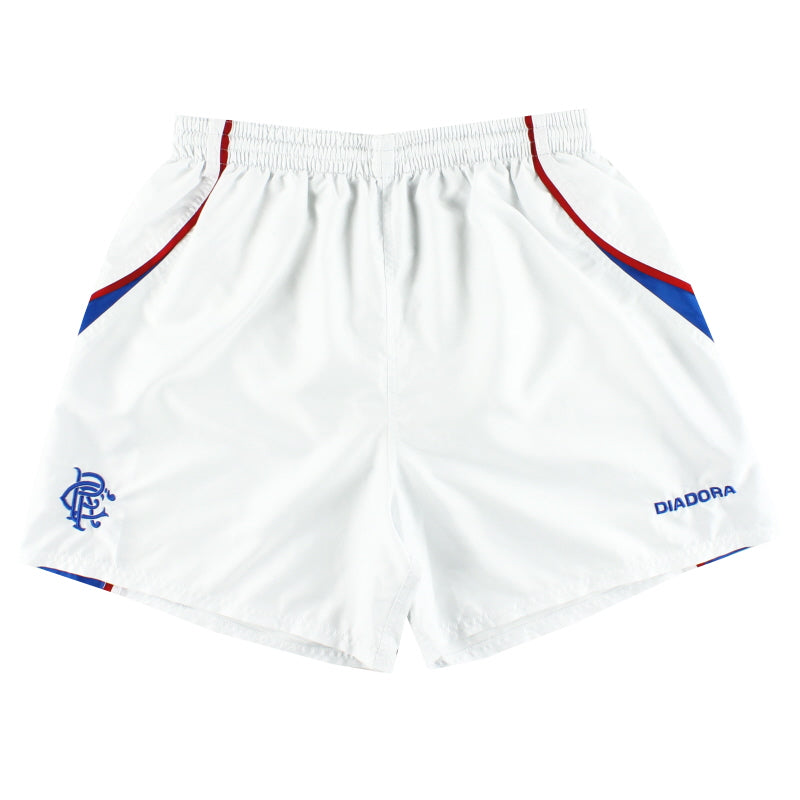 2003-04 Rangers Diadora Home Shorts L Football Shorts