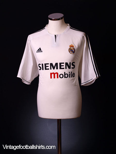 2003-04 Real Madrid Home Shirt L Football Shirt