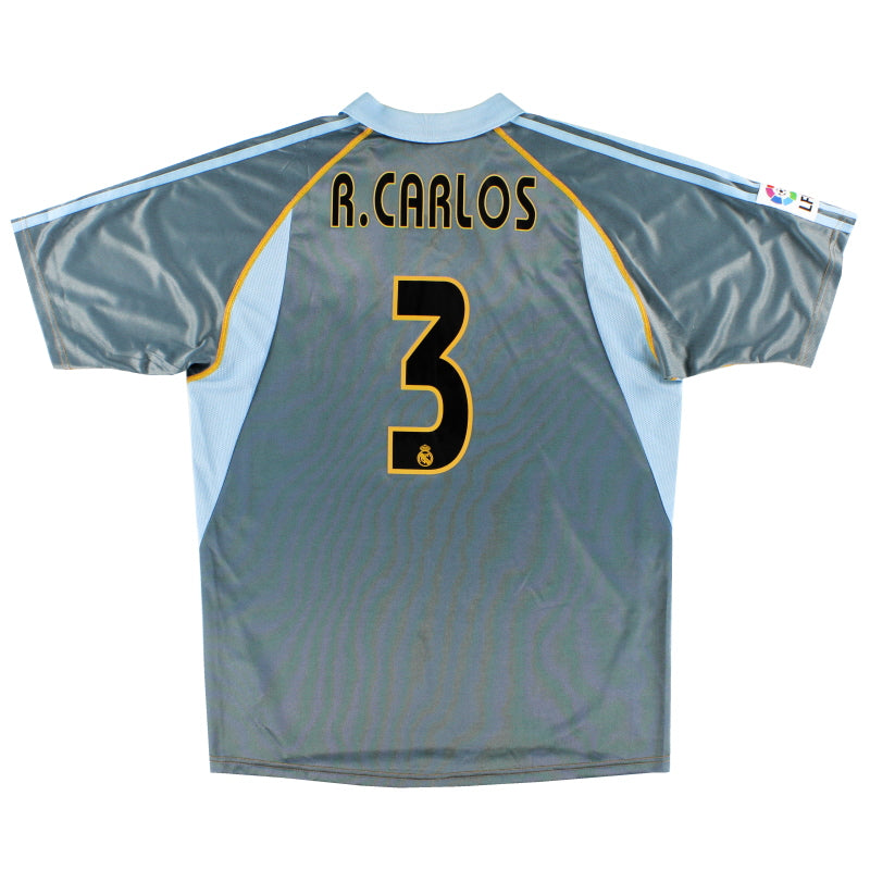 2003-04 Real Madrid Third Shirt R.Carlos #3 *Mint* M Football Shirt