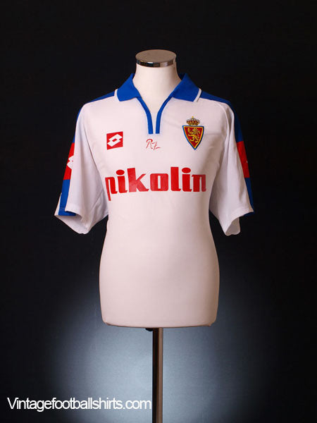 2003-04 Real Zaragoza Home Shirt L Football Shirt