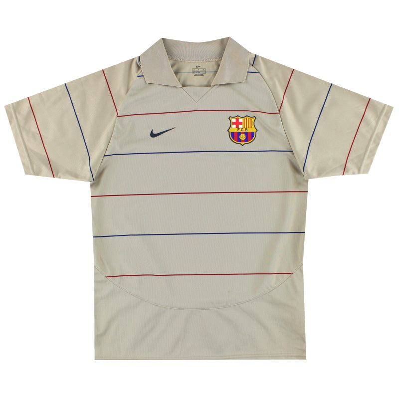 2003-05 Barcelona Nike Basic Away Shirt L.Boys Football Shirt