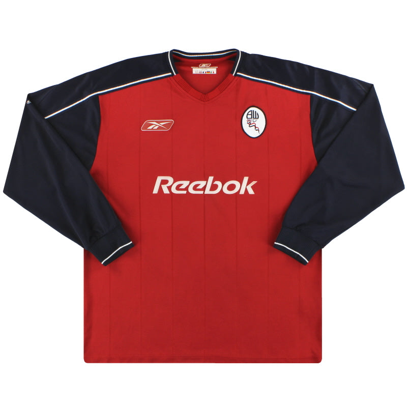 2003-05 Bolton Reebok Away Shirt L/S L Football Shirt