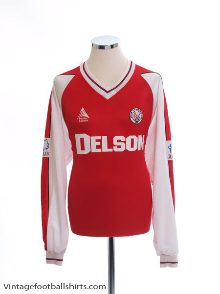 2003-05 Brechin City Home Shirt L/S *Mint* XL Football Shirt