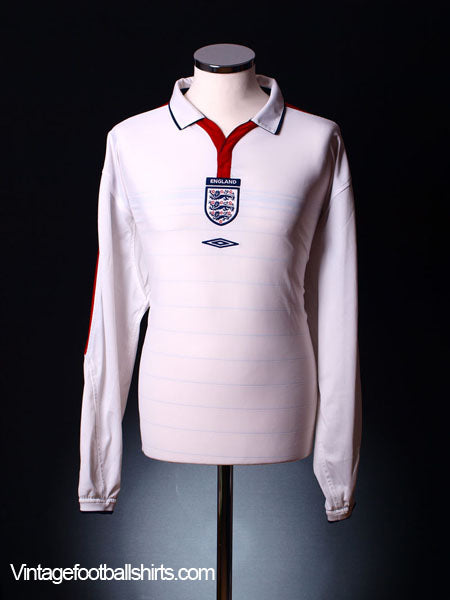 2003-05 England Home Shirt L/S L Football Shirt