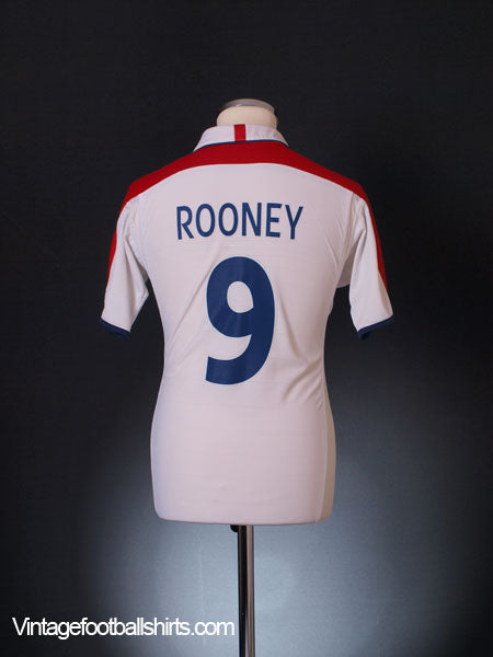 2003-05 England Home Shirt Rooney #9 S Football Shirt