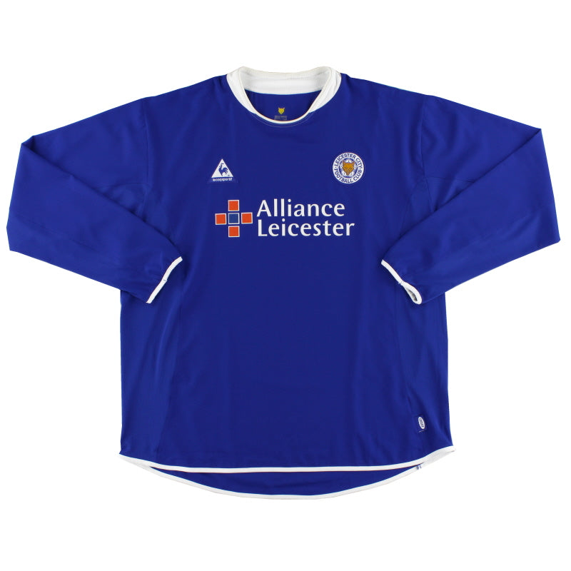 2003-05 Leicester Le Coq Sportif Home Shirt L/S *Mint* XXL Football Shirt