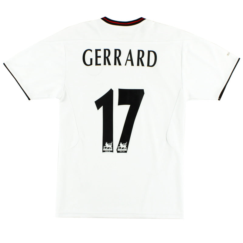 2003-05 Liverpool Away Shirt Gerrard #17 XS Football Shirt