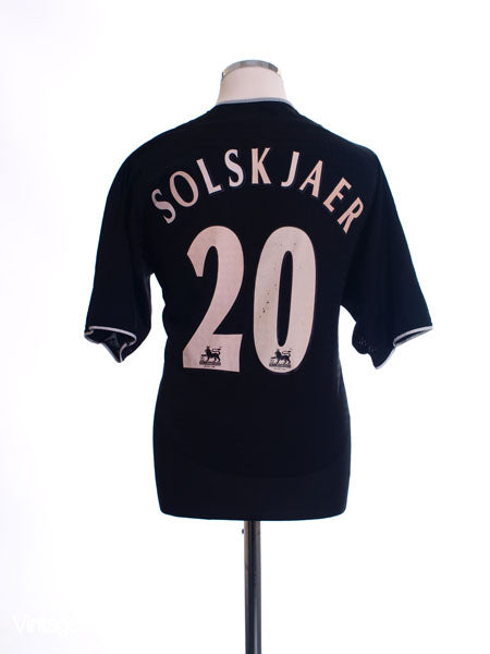 2003-05 Manchester United Away Shirt Solskjaer #20 L Football Shirt