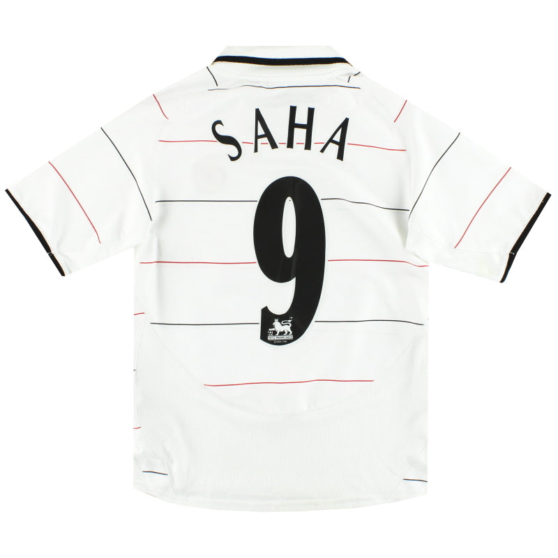 2003-05 Manchester United Nike Third Shirt Saha #9 M.Boys Football Shirt