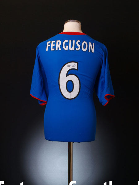 2003-05 Rangers Home Shirt Ferguson #6 XL Football Shirt