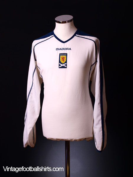 2003-05 Scotland Away Shirt L/S L Football Shirt