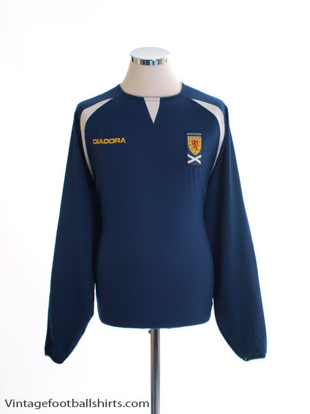2003-05 Scotland Home Shirt L/S L Football Shirt