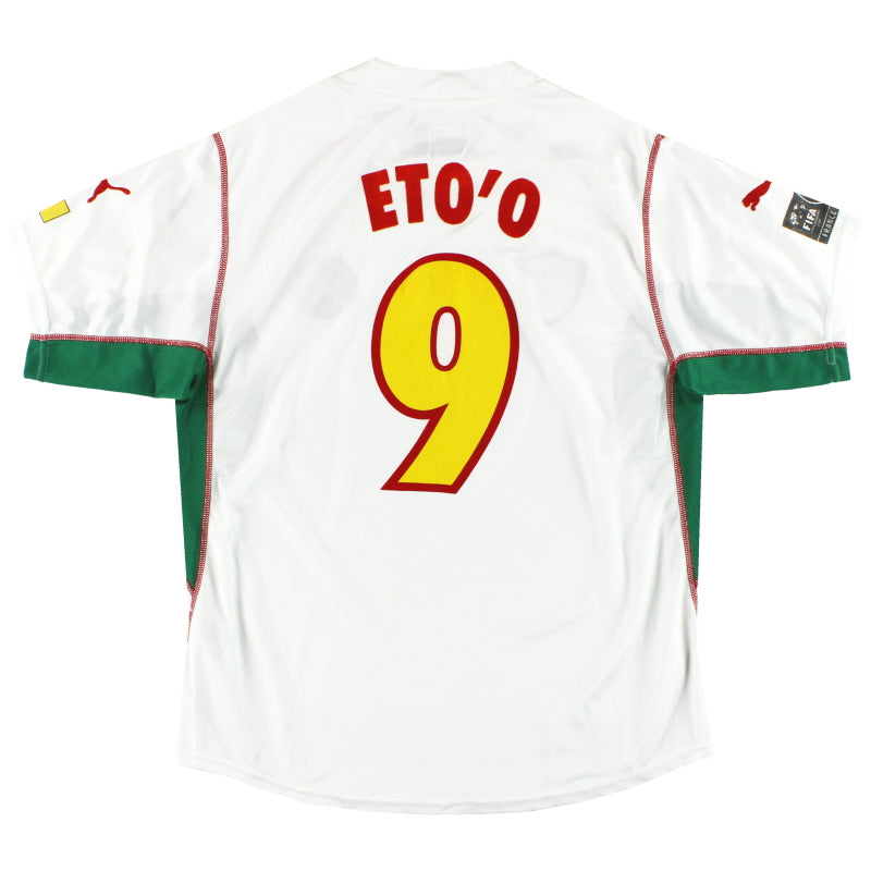 2003 Cameroon Puma Away Shirt Eto'o #9 XL Football Shirt