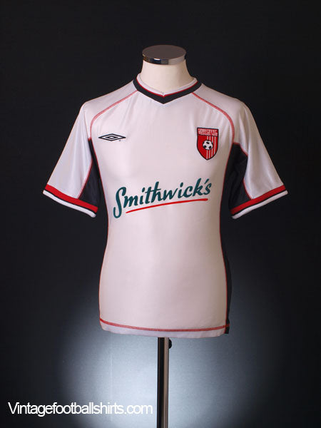 2003 Derry City Away Shirt S Football Shirt