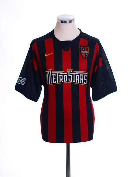 2003 Metrostars Home Shirt L Football Shirt