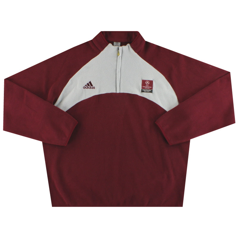 2003 UEFA Champions League Final adidas Staff Issue 1/4 Zip Fleece XL Football Shirt